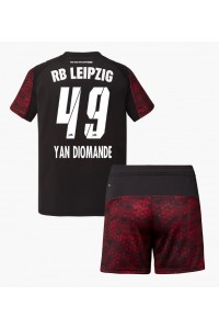 RB Leipzig Yan Diomande #49 Babytruitje 3e tenue Kind 2025-26 Korte Mouw (+ Korte broeken)